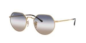 RAYBAN JACK 0RB3565 001/GD Solbrille Gull med Speil glass