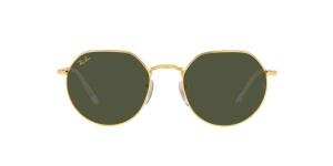 RAYBAN JACK 0RB3565 919631 Solbrille Gull med Grønn glass