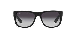 RAYBAN JUSTIN 0RB4165 601/8G Solbrille Sort med Grå / Sort glass