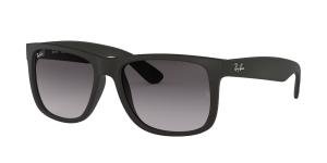 RAYBAN JUSTIN 0RB4165 601/8G Solbrille Sort med Grå / Sort glass