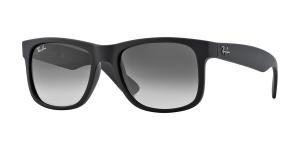 RAYBAN JUSTIN 0RB4165 601/8G Solbrille Sort med Grå / Sort glass