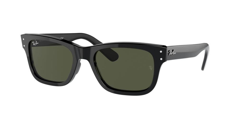 RAYBAN MR BURBANK 0RB2283 901/31 Solbrille Sort med Grønn glass