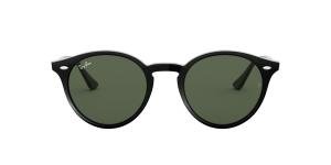 RAYBAN 0RB2180 601/71 Solbrille Sort med Grønn glass