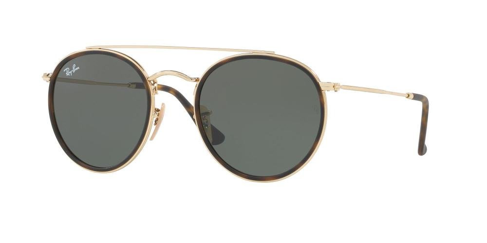 RAYBAN UNKNOWN 0RB3647N 001 Solbrille Multi med Grønn glass