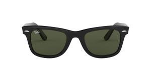 RAYBAN WAYFARER 0RB2140 901 Solbrille Sort med Grønn glass