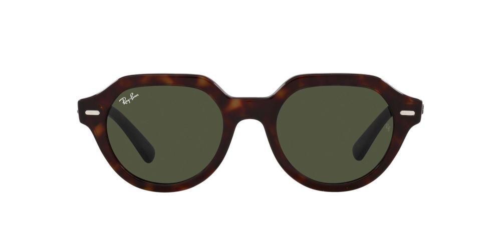 RAYBAN RB4399 902/31 Solbrille Brun med Grønn glass