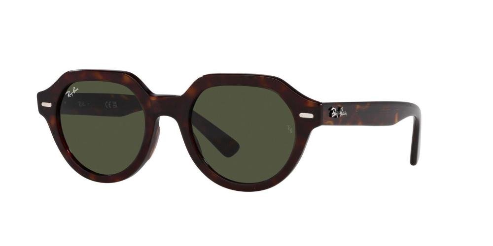 RAYBAN RB4399 902/31 Solbrille Brun med Grønn glass