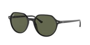 RAYBAN THALIA 0RB2195 901/31 Solbrille Sort med Grønn glass