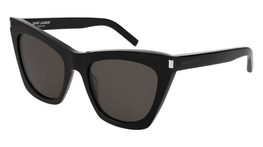 Saint Laurent  SL 214 KATE Solbrille Sort med Grå / Sort glass