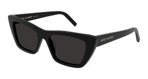 Saint Laurent SL 276 MICA Solbrille Sort med Grå / Sort glass
