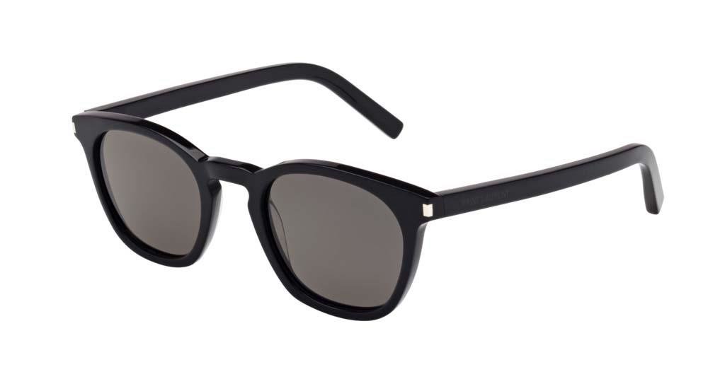 Saint Laurent SL 28 Solbrille Sort med Grå / Sort glass