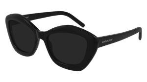 Saint Laurent SL 423 Solbrille Sort med Grå / Sort glass