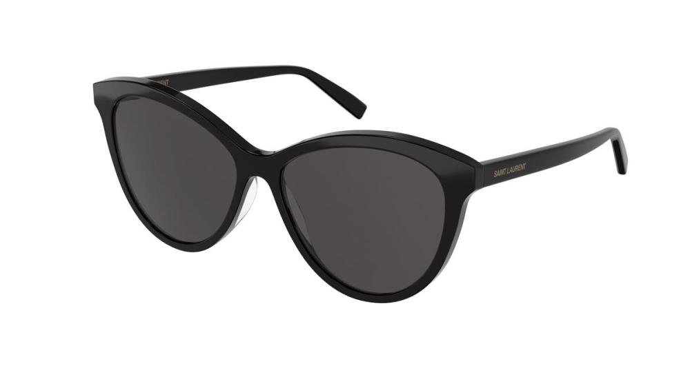 Saint Laurent SL 456 Solbrille Sort med Grå / Sort glass