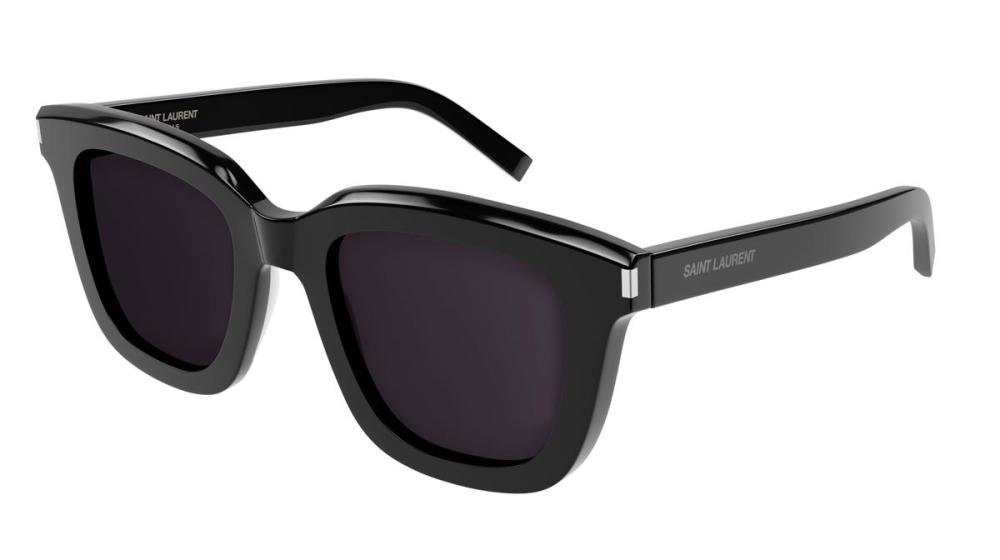 Saint Laurent SL 465 Solbrille Sort med Grå / Sort glass