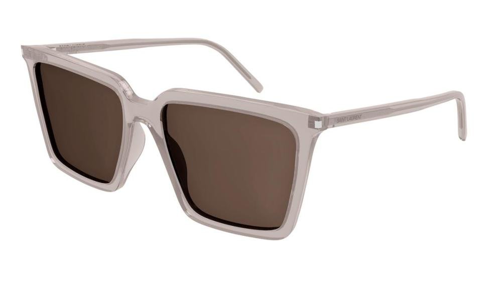 Saint Laurent SL 474 Solbrille Annet med Brun glass