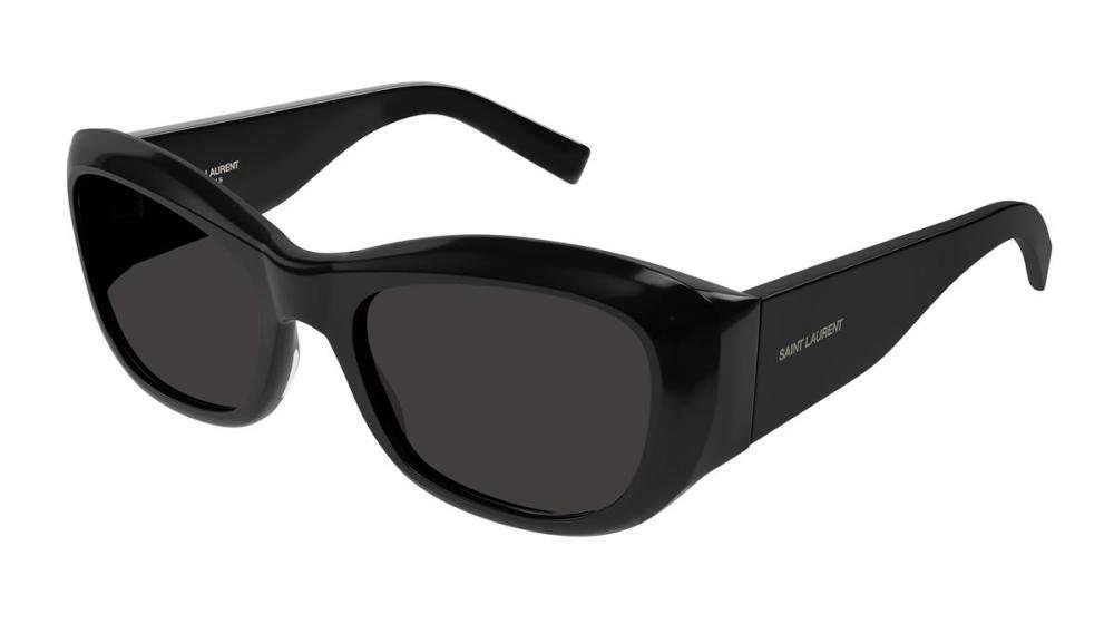 Saint Laurent SL 498 Solbrille Sort med Grå / Sort glass