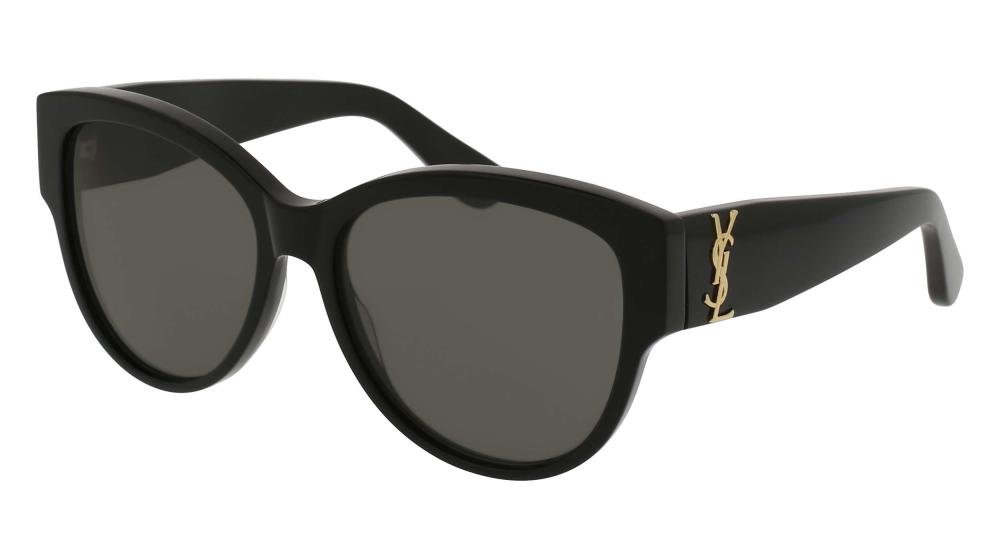 Saint Laurent SL M3 Solbrille Sort med Grå / Sort glass