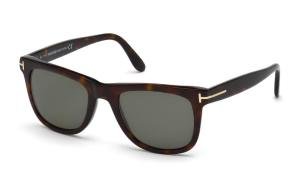 TOM FORD LEO FT0336 56R Solbrille Brun med Grå / Sort glass