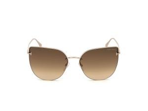 TOM FORD INGRID-02 FT0652 28F Solbrille Annet med Brun glass