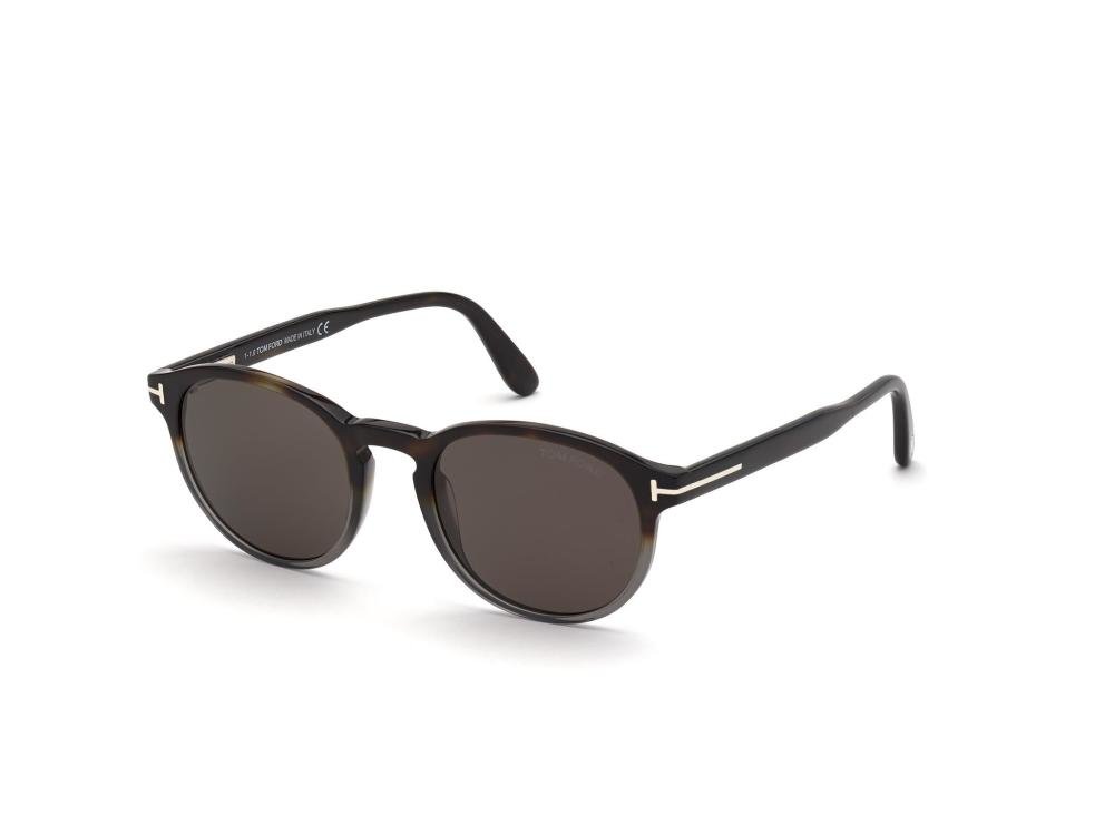 TOM FORD FT0834 56A Solbrille Sort med Grå / Sort glass