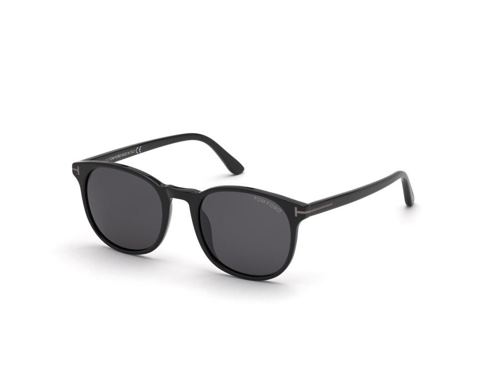 TOM FORD FT0858-N 01A Solbrille Sort med Grå / Sort glass