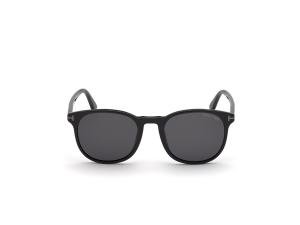 TOM FORD FT0858-N 01A Solbrille Sort med Grå / Sort glass