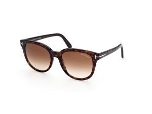 TOM FORD FT0914 52F Solbrille Brun med Brun glass