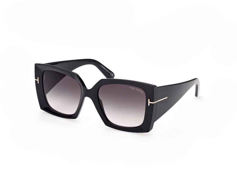 TOM FORD FT0921 01B Solbrille Sort med Grå / Sort glass