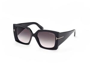 TOM FORD FT0921 01B Solbrille Sort med Grå / Sort glass