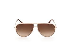 TOM FORD FT0924 28F Solbrille Gull med Brun glass