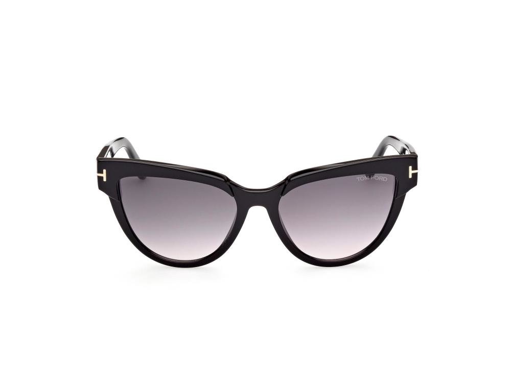 TOM FORD FT0941 01B Solbrille Sort med Grå / Sort glass