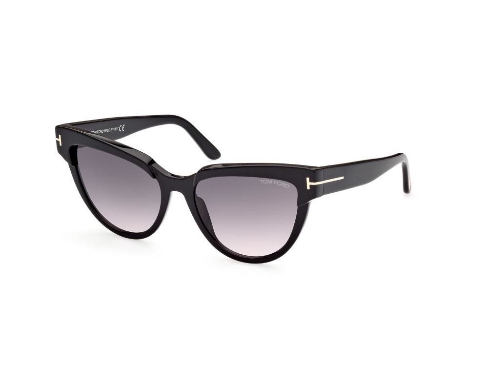 TOM FORD FT0941 01B Solbrille Sort med Grå / Sort glass