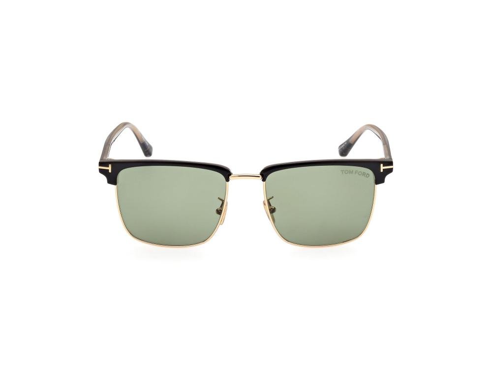TOM FORD FT0997-H 01N Solbrille Sort med Brun glass