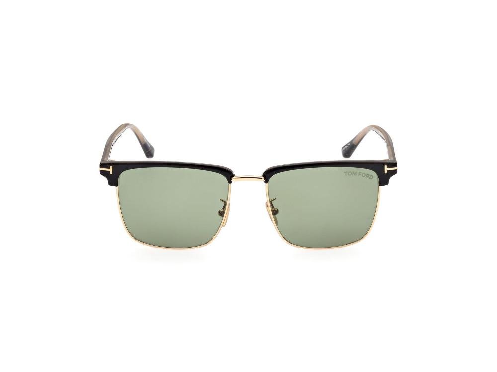 TOM FORD FT0997-H 01N Solbrille Sort med Brun glass