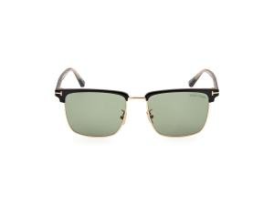 TOM FORD FT0997-H 01N Solbrille Sort med Brun glass