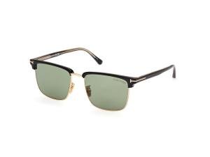 TOM FORD FT0997-H 01N Solbrille Sort med Brun glass