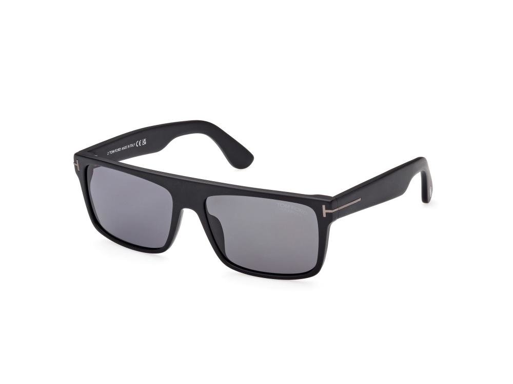 TOM FORD FT0999-N 02D Solbrille Sort med Grå / Sort glass