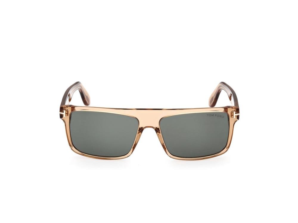 TOM FORD FT0999 45N Solbrille Brun med Grå / Sort glass