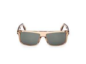 TOM FORD FT0999 45N Solbrille Brun med Grå / Sort glass