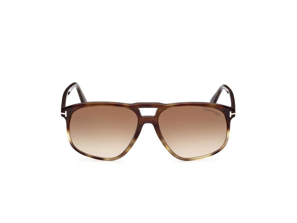 TOM FORD FT1000 56F Solbrille Brun med Brun glass
