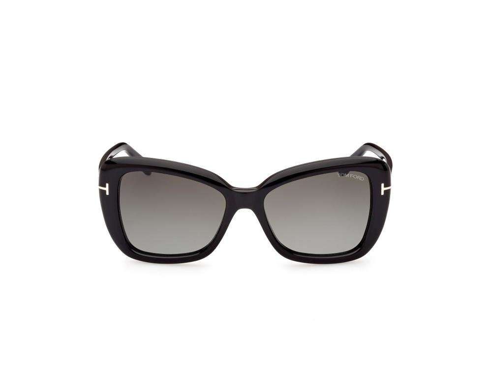 TOM FORD FT1008 01B Solbrille Sort med Grå / Sort glass