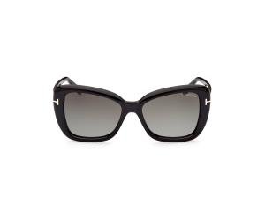 TOM FORD FT1008 01B Solbrille Sort med Grå / Sort glass