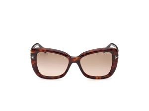 TOM FORD FT1008 52F Solbrille Brun med Brun glass