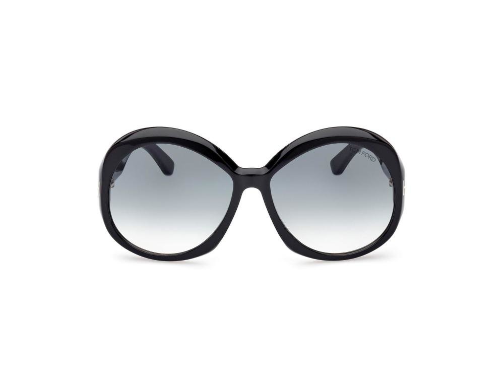 TOM FORD FT1010 01B Solbrille Sort med Grå / Sort glass