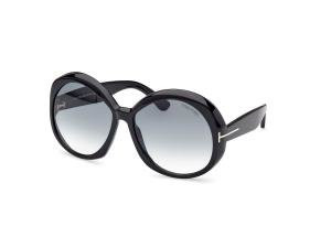 TOM FORD FT1010 01B Solbrille Sort med Grå / Sort glass