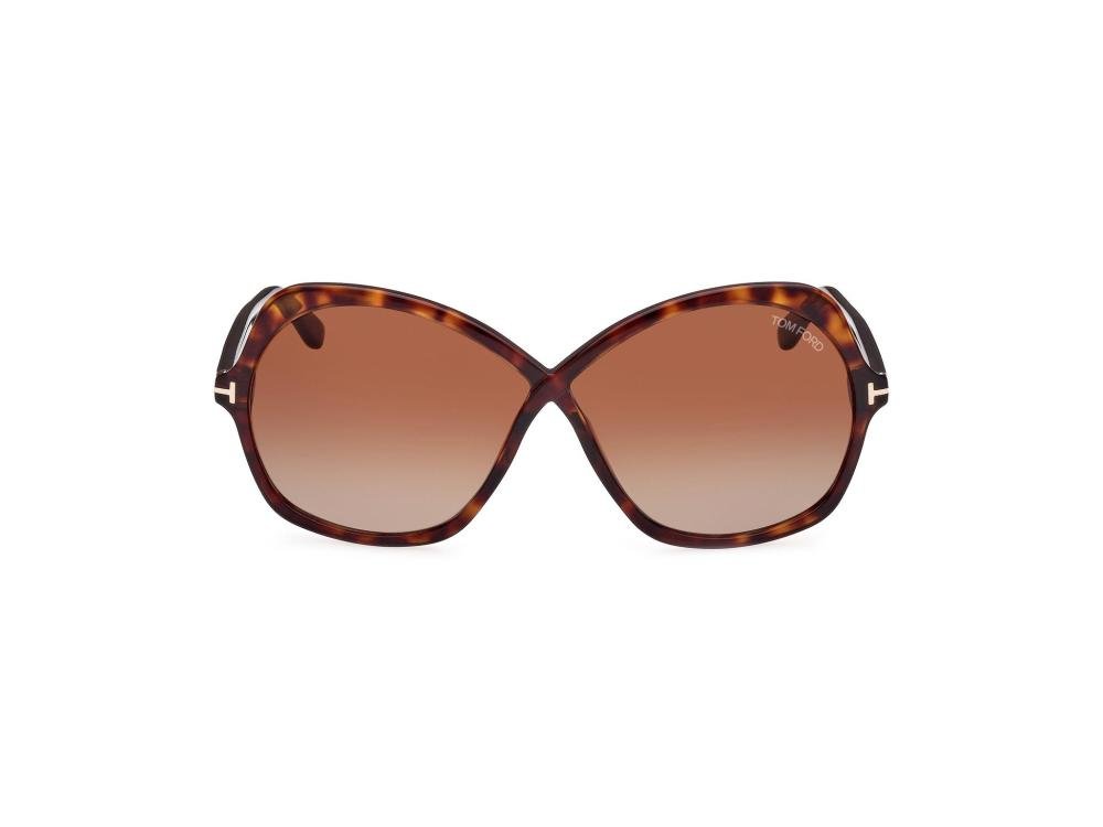 TOM FORD FT1013 52F Solbrille Brun med Brun glass