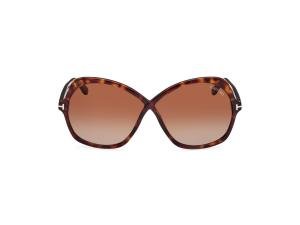 TOM FORD FT1013 52F Solbrille Brun med Brun glass