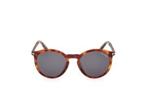 TOM FORD FT1021 53A Solbrille Brun med Grå / Sort glass