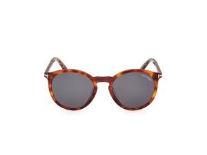 TOM FORD FT1021 53A Solbrille Brun med Grå / Sort glass