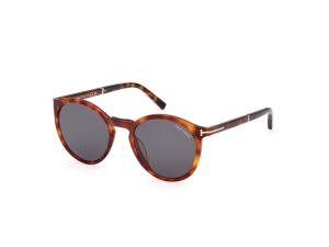 TOM FORD FT1021 53A Solbrille Brun med Grå / Sort glass